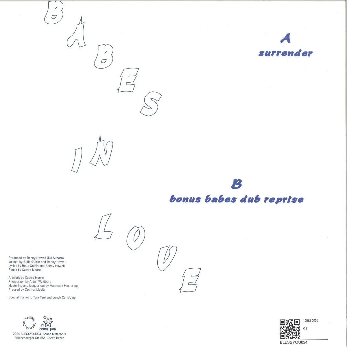 Back cover — Babes In Love — Surrender