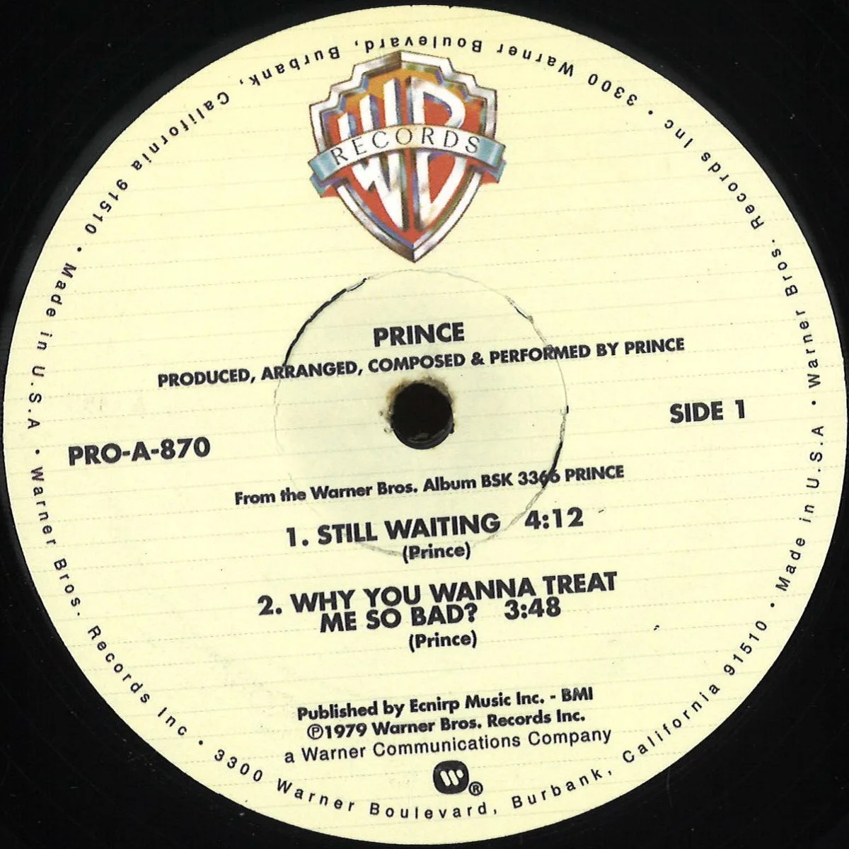 Prince — Still Waiting / Sexy Dancer / Why You Wanna Treat Me So Bad