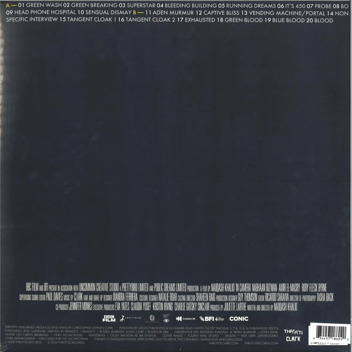 Back cover — Clark — In Camera (2x12")