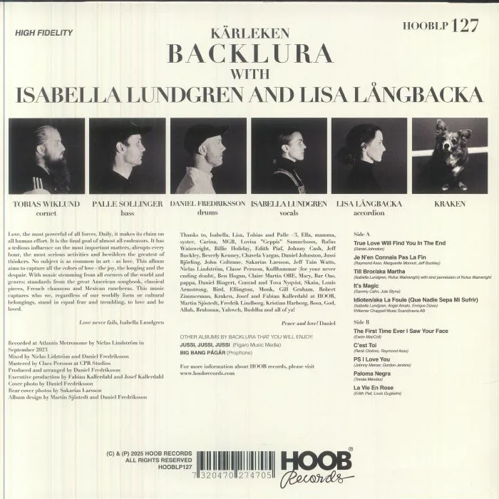 Обратная сторона обложки — BACKLURA — Karleken