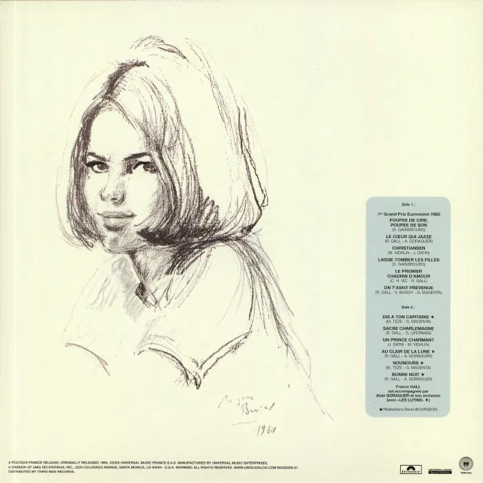 Обратная сторона обложки — France GALL — Poupee De Cire Poupee De Son