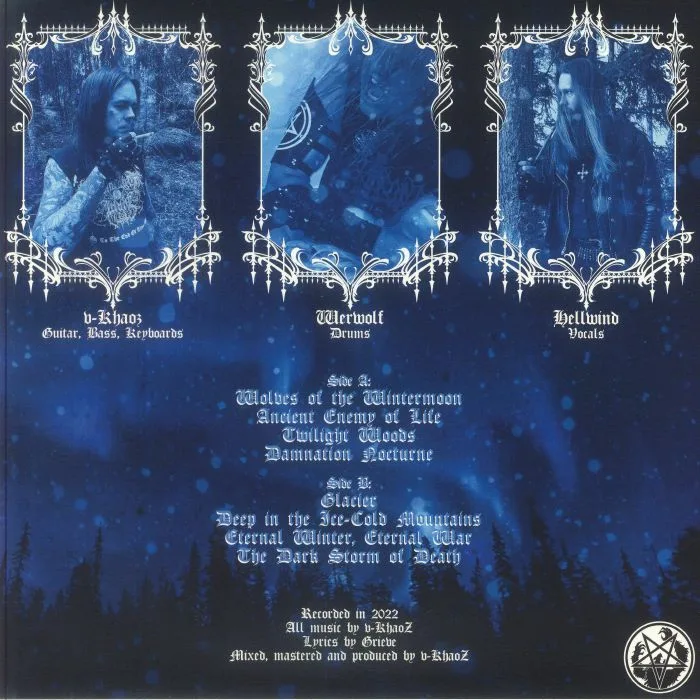 Обратная сторона обложки — GRIEVE — Wolves Of The Northern Moon