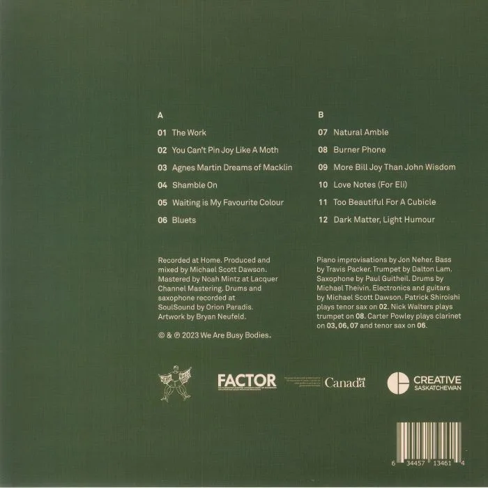 Back cover — PEACE FLAG ENSEMBLE — Astral Plains