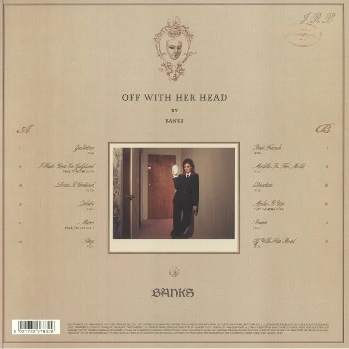 Back cover — BANKS — Off With Her Head
