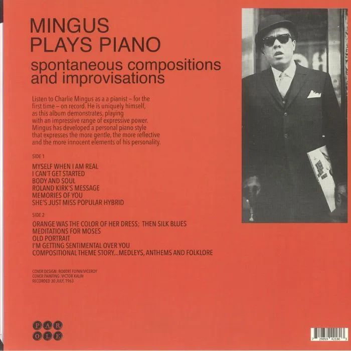 Обратная сторона обложки — Charles MINGUS — Mingus Plays Piano (remastered)