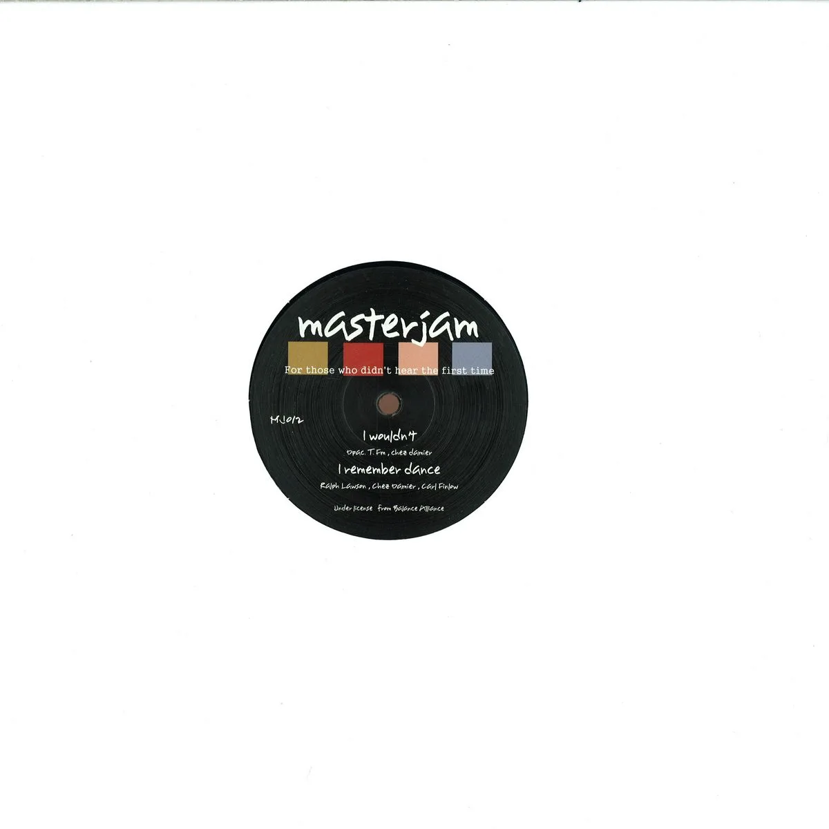 Back cover — Chez Damier, Ron Trent, Dpac, Terrence Fm, Ralph Lawson, Carl Finlow — Master Jam Ep