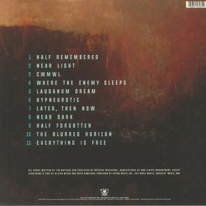 Back cover — TUESDAY THE SKY — The Blurred Horizon