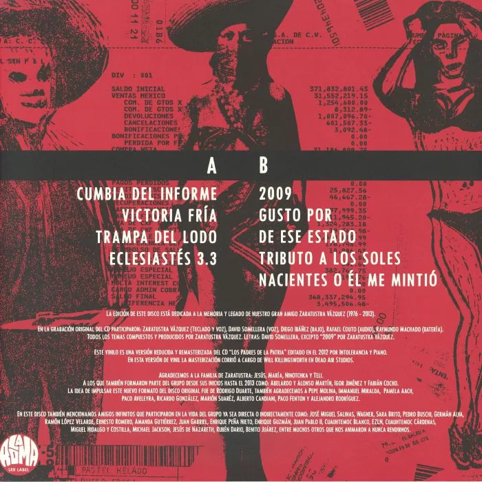 Обратная сторона обложки — SONIDO CHANGORAMA — Los Padres De La Patria