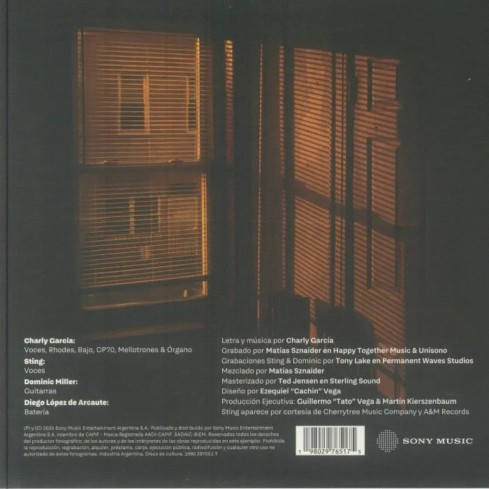 Back cover — Garcia CHARLY / STING — In The City