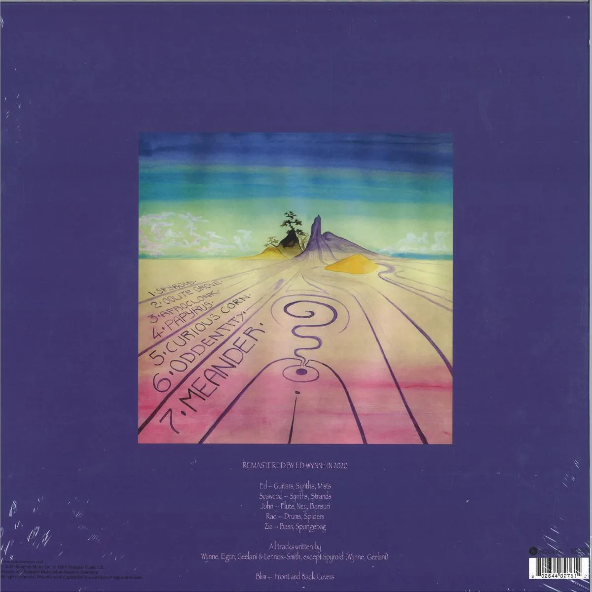 Back cover — Ozric Tentacles — Curious Corn (2020 Ed Wynne Remaster)