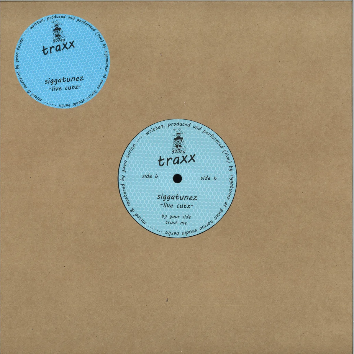 Back cover — Siggatunez — Live Cutz
