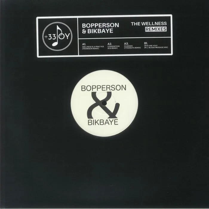 Лицевая сторона обложки — BOPPERSON / BIKBAYE — The Wellness (Remixes)