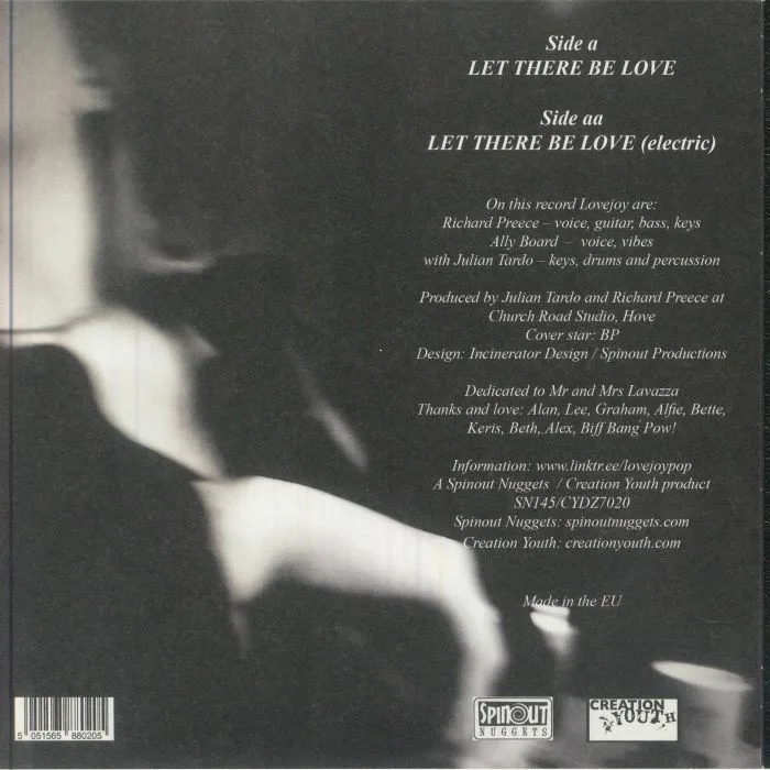 Back cover — LOVEJOY — Let There Be Love