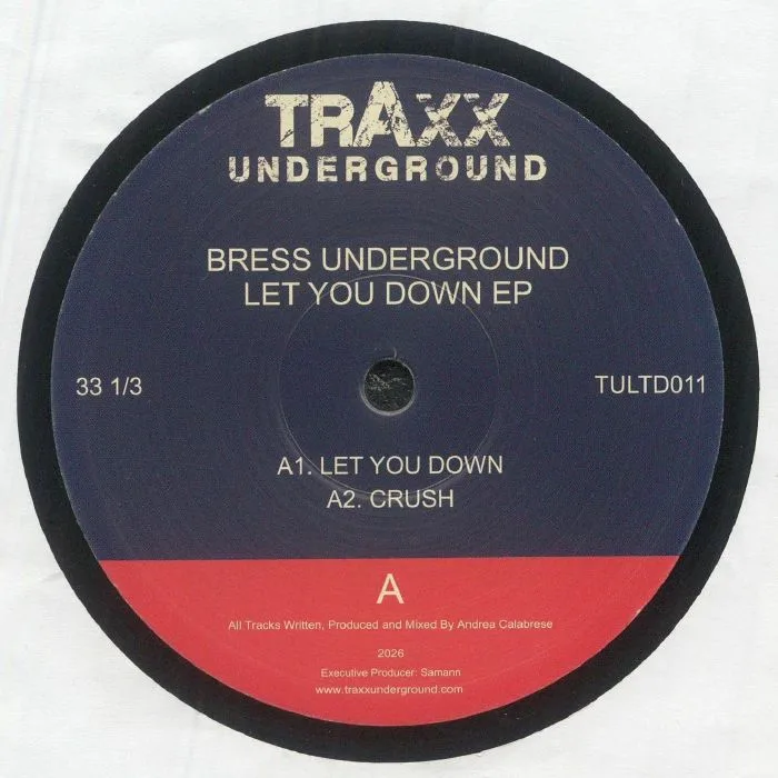 Front cover — BRESS UNDERGROUND — Let You Down EP