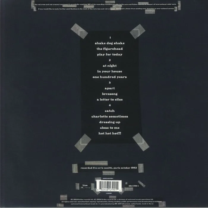 Back cover — The CURE — Paris (30th Anniversary Edition) (remastered)