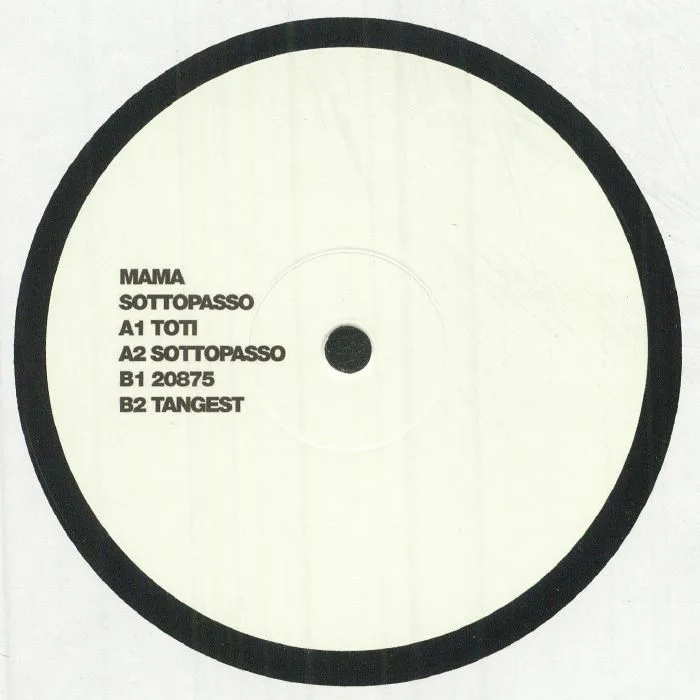 Лицевая сторона обложки — MAMA — Sottopasso