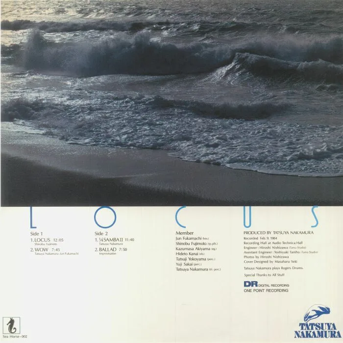 Back cover — Tatsuya NAKAMURA — Locus (reissue)