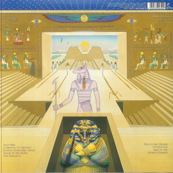 Обратная сторона обложки — IRON MAIDEN — Powerslave (remastered)