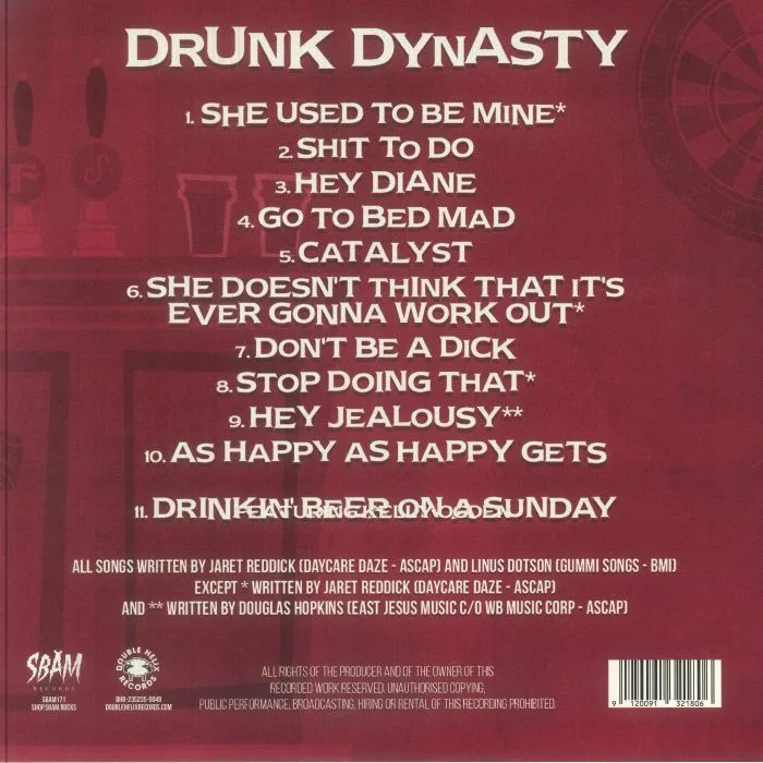 Обратная сторона обложки — BOWLING FOR SOUP — Drunk Dynasty
