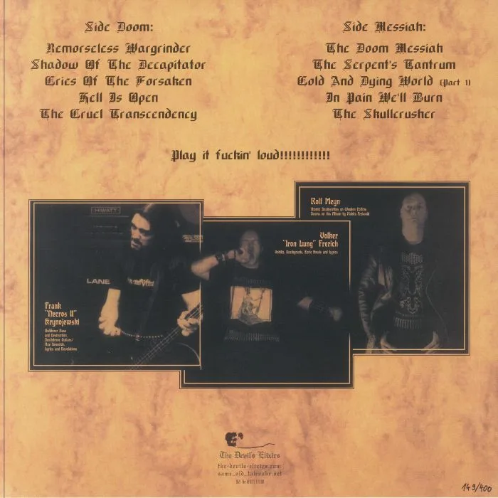 Back cover — WARHAMMER — The Doom Messiah (reissue)
