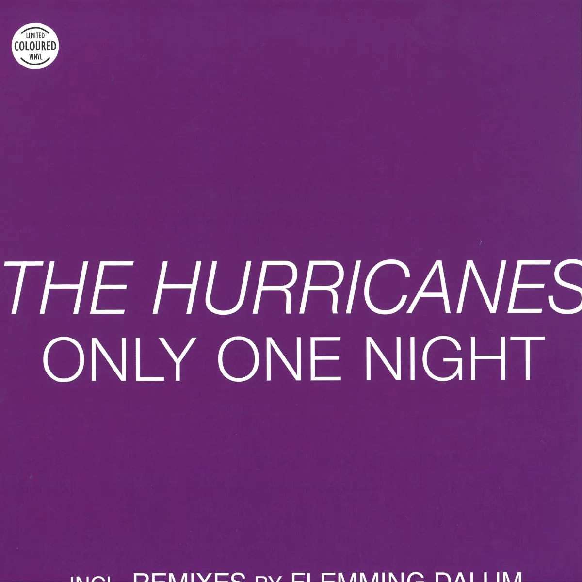 Обратная сторона обложки — The Hurricanes — Only One Night