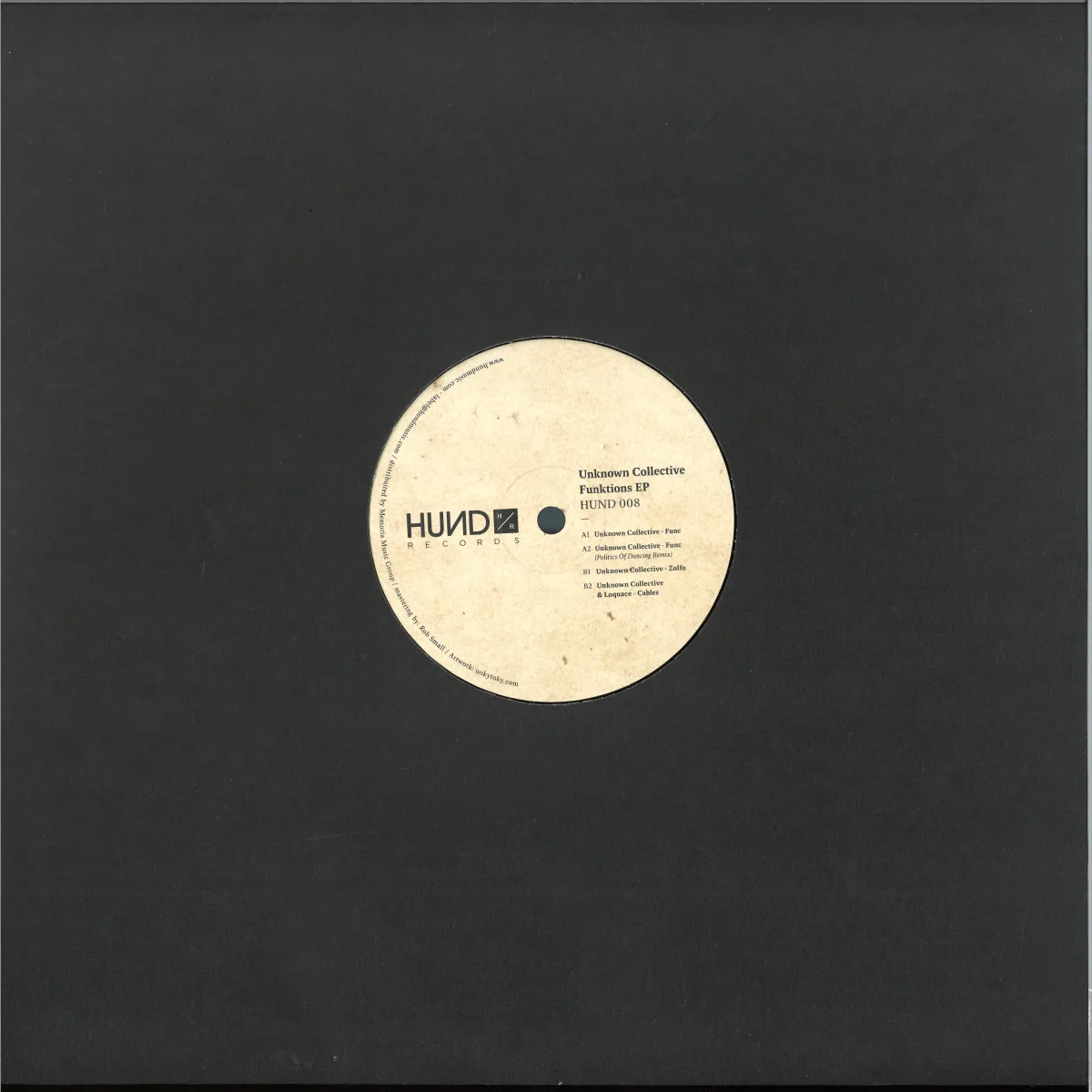 Back cover — Unknown Collective — Funktions EP