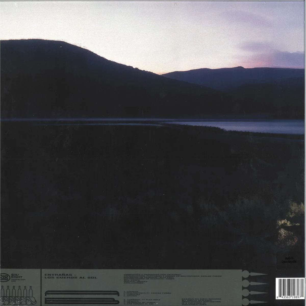 Back cover — Entrañas — Los Cueros Al Sol LP