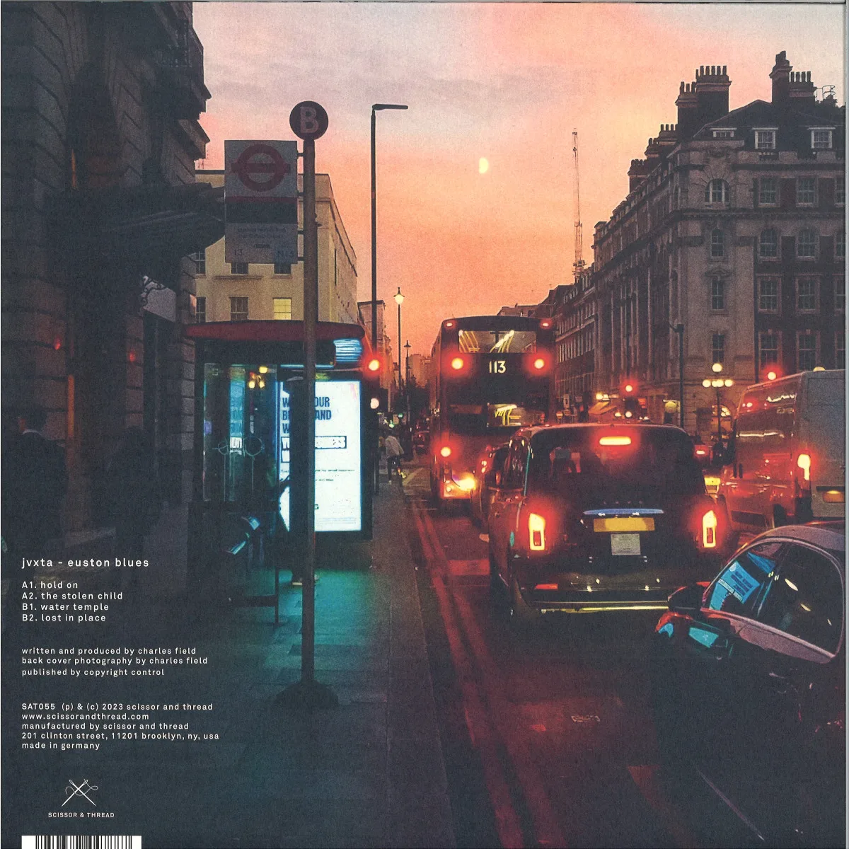Back cover — Jvxta — Euston Blues