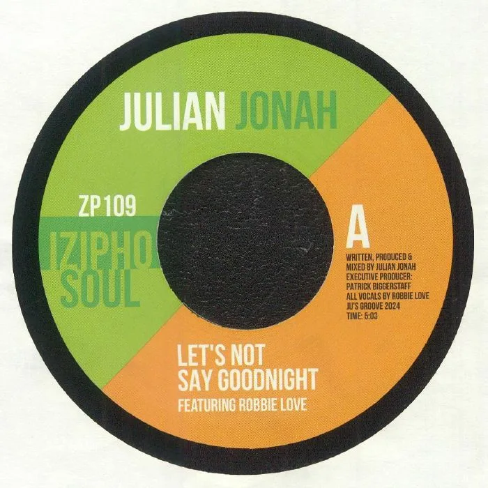 Лицевая сторона обложки — Julian JONAH feat ROBBIE LOVE — Let's Not Say Goodnight