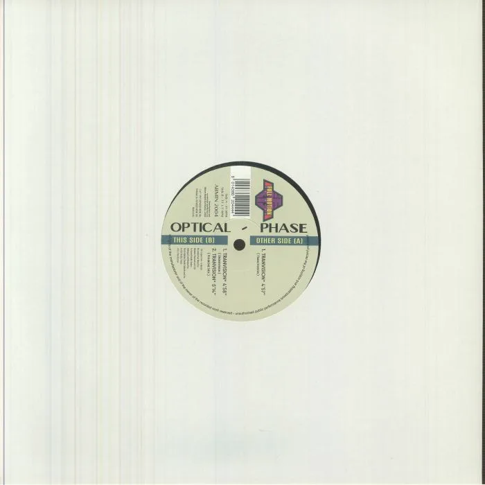 Back cover — OPTICAL PHASE — Tranvision (reissue)