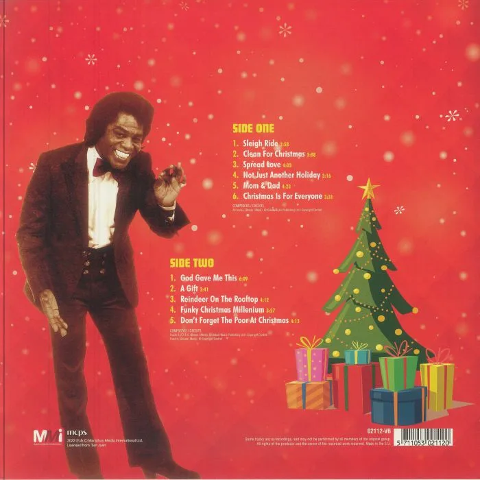 Обратная сторона обложки — James BROWN — The Merry Christmas Album