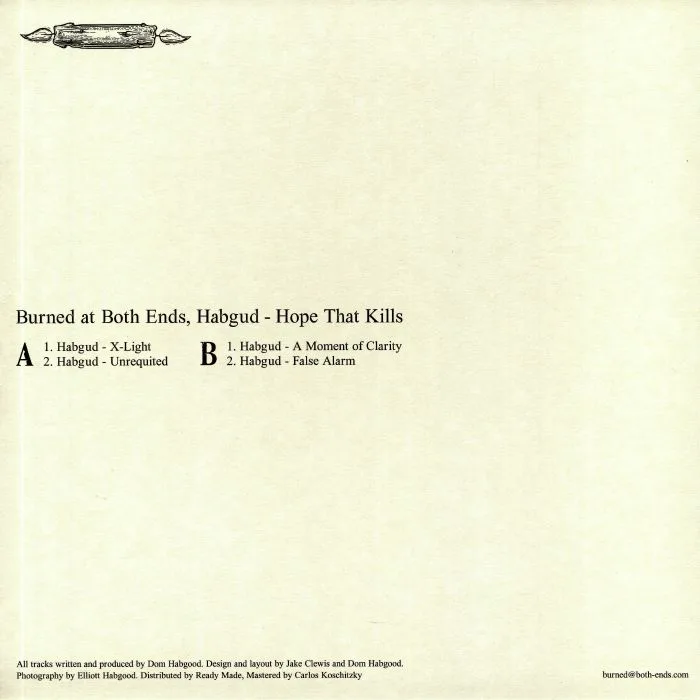 Back cover — HABGUD — Hope That Kills
