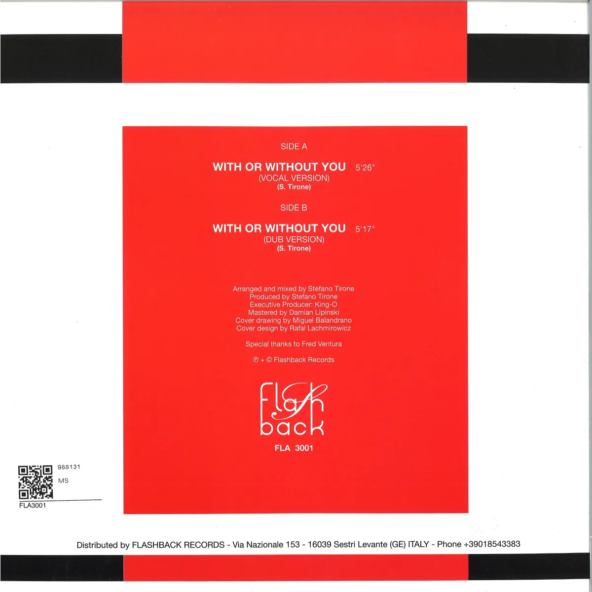 Back cover — Modo — With Or Without You EP