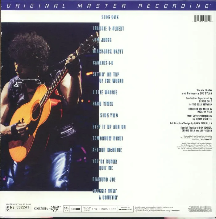 Back cover — Bob DYLAN — Good As I Been To You