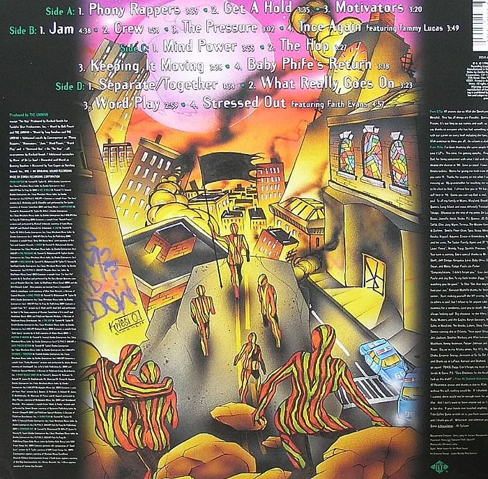 Back cover — A TRIBE CALLED QUEST — Beats Rhymes & Life (reissue)