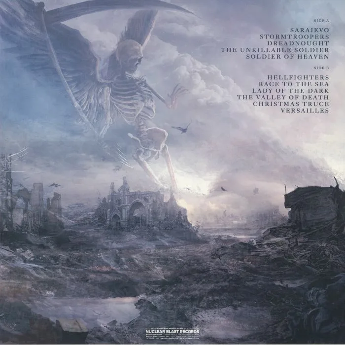 Back cover — SABATON — The War To End All Wars