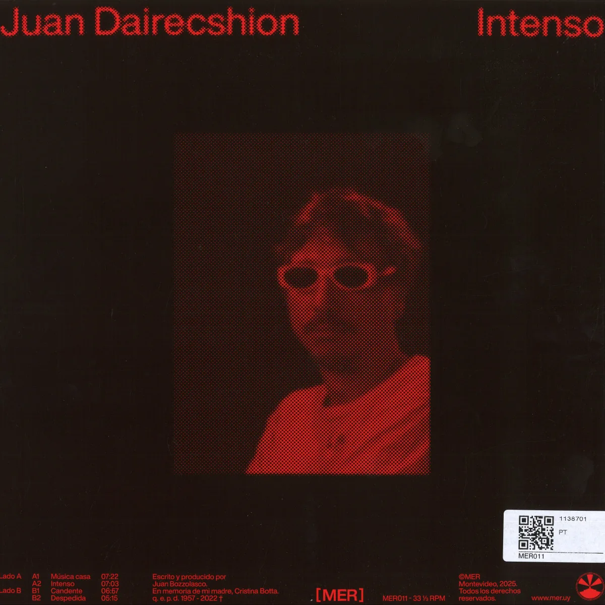 Back cover — Juan Dairecshion — Intenso