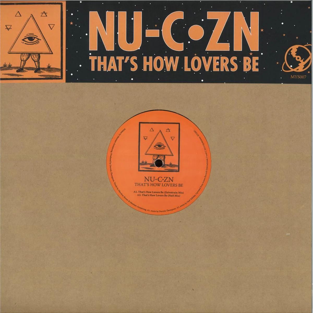 Лицевая сторона обложки — Nu-C·Zn — That's How Lovers Be