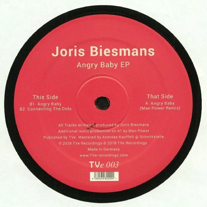 Обратная сторона обложки — Joris BIESMANS — Angry Baby EP