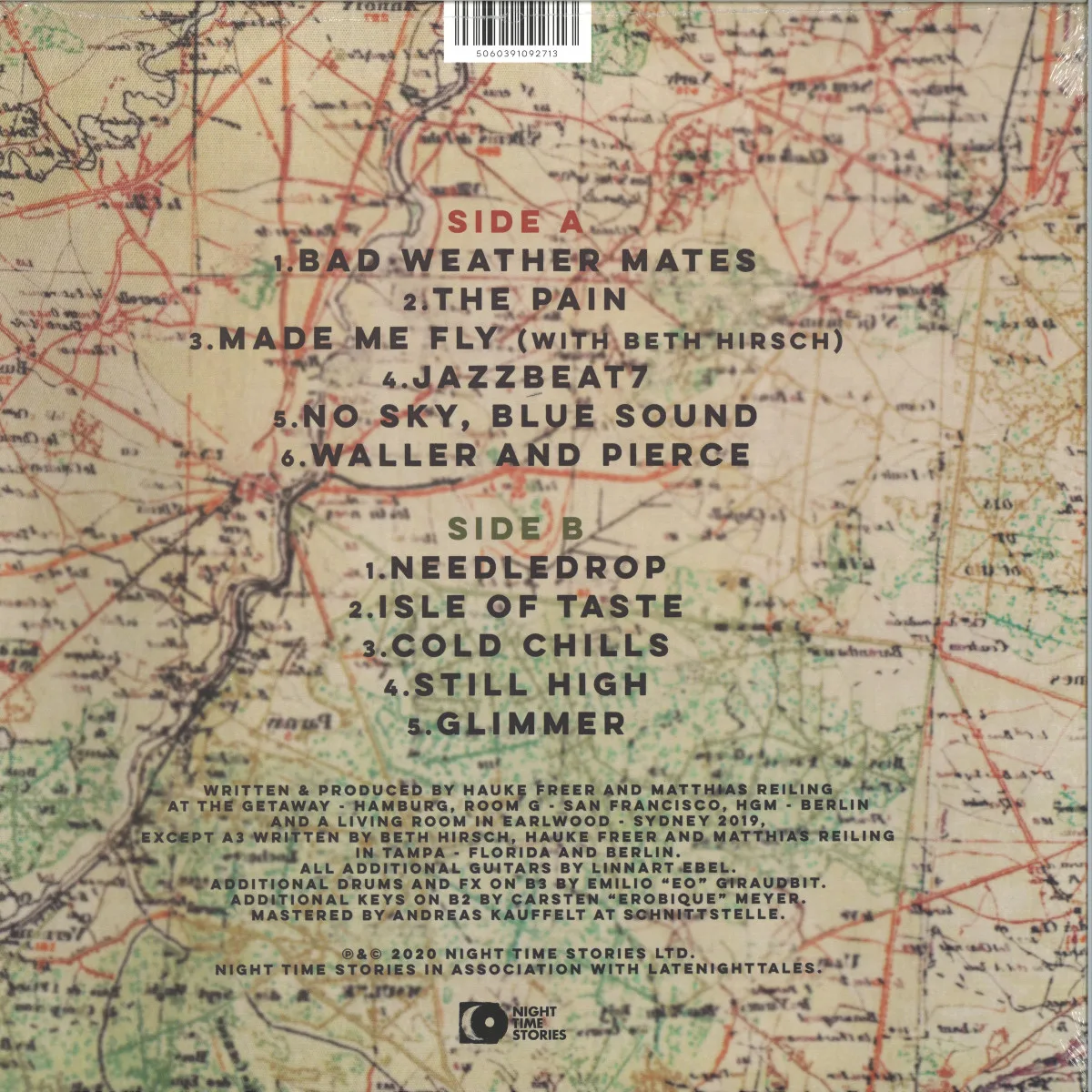 Back cover — Session Victim — Neddledrop LP