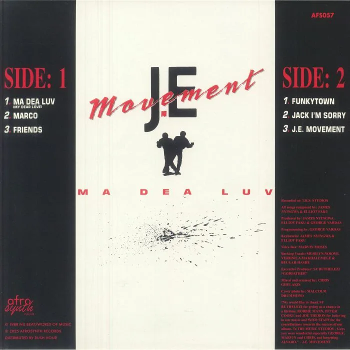 Back cover — JE MOVEMENT — Ma Dea Luv