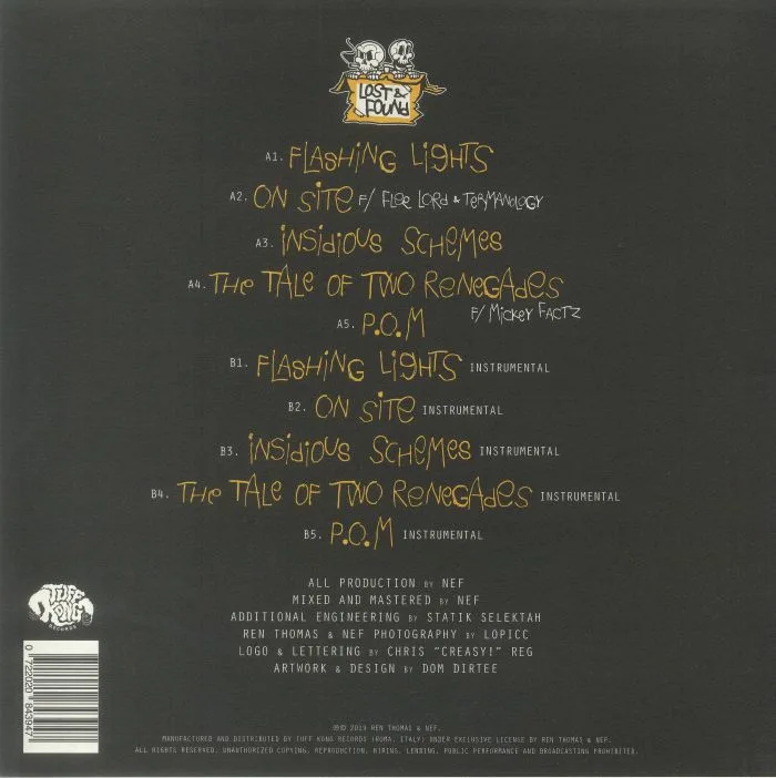Back cover — REN THOMAS / NEF — Lost & Found