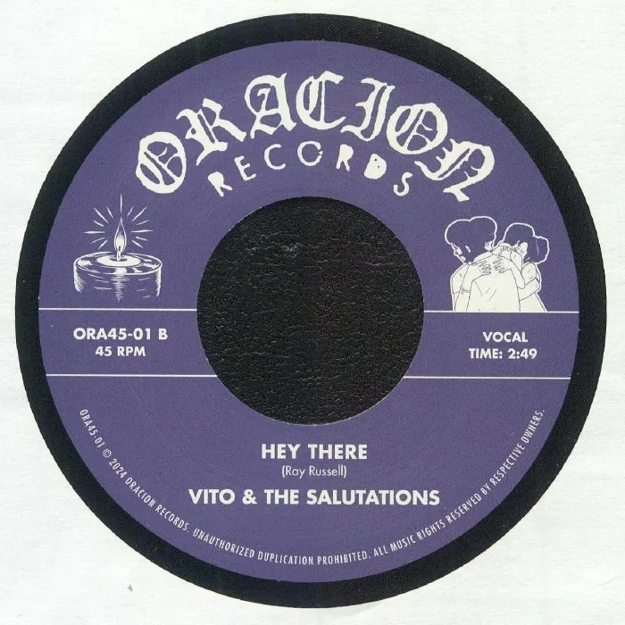 Back cover — The LONG ISLAND SOUND / VITO & THE SALUTATIONS — Hey There