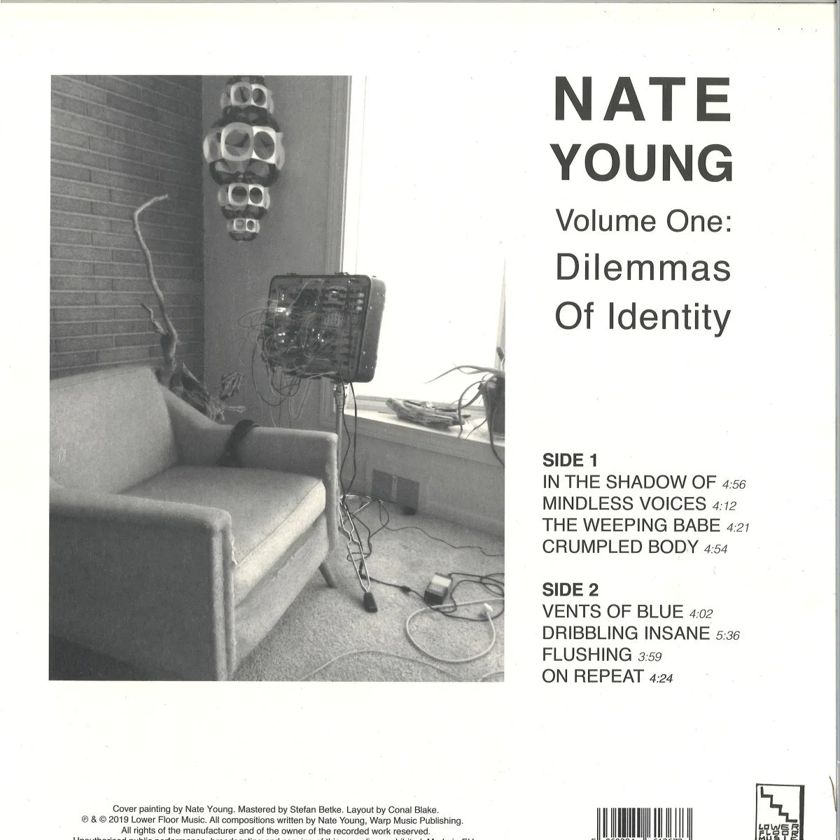 Обратная сторона обложки — Nate Young — Volume One: Dilemmas Of Identity LP