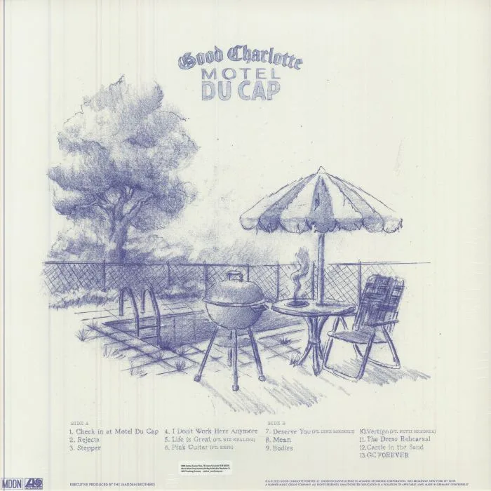 Back cover — GOOD CHARLOTTE — Motel Du Cap