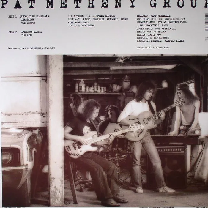 Back cover — PAT METHENY GROUP — American Garage