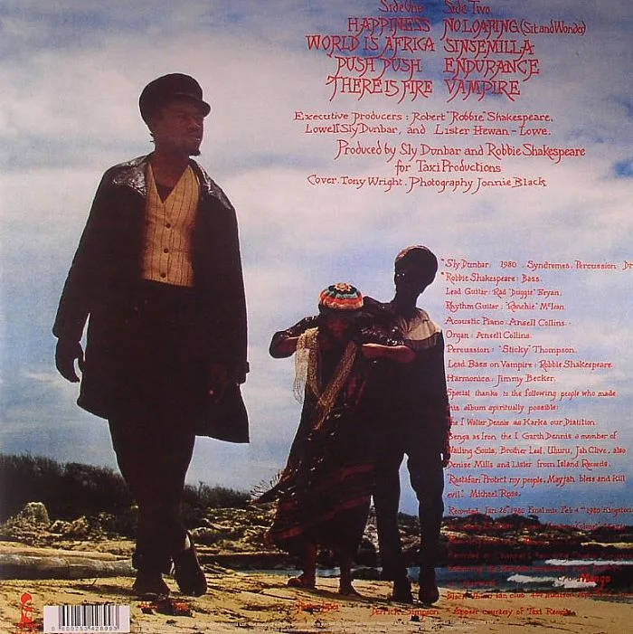 Обратная сторона обложки — BLACK UHURU — Sinsemilla