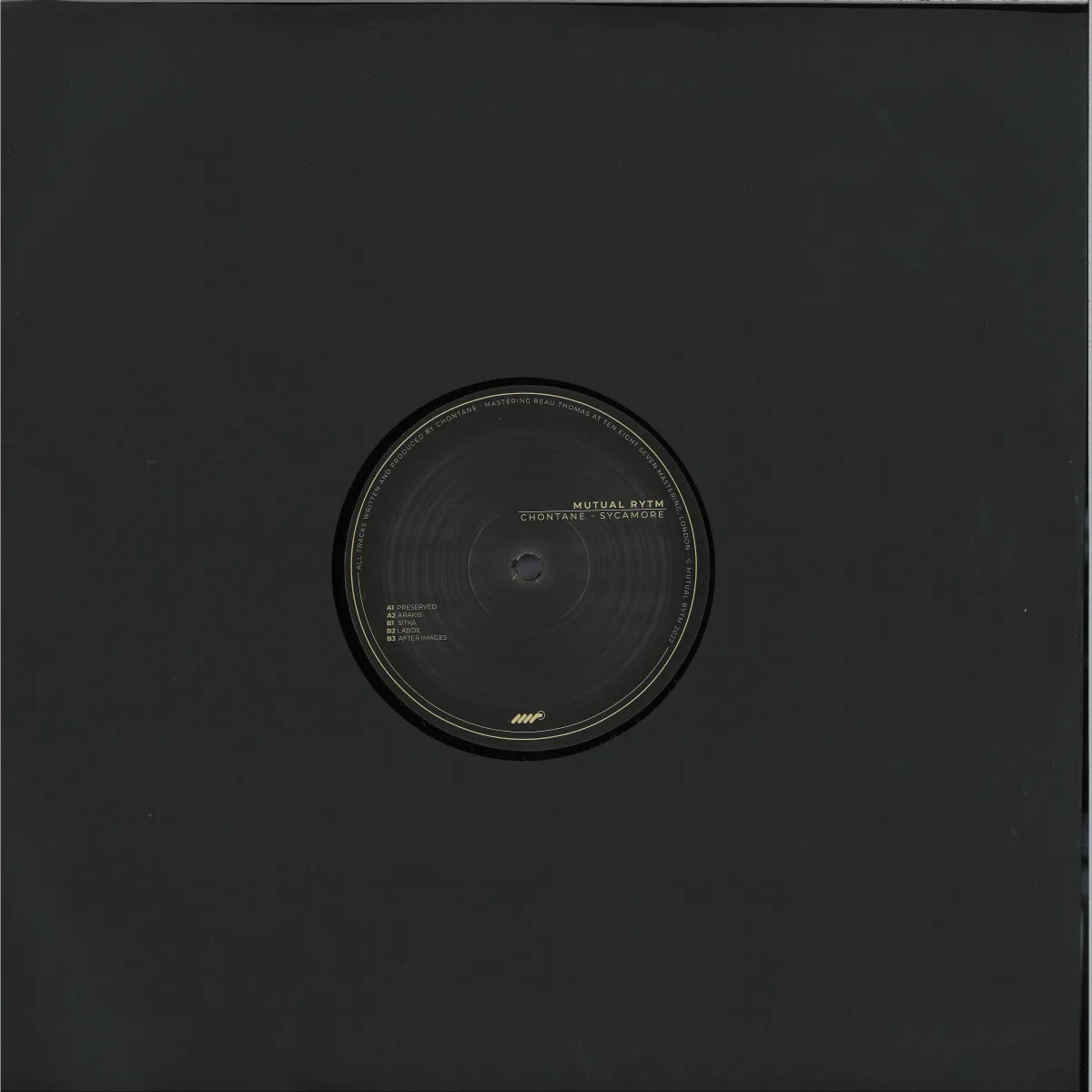 Back cover — Chontane — Sycamore EP