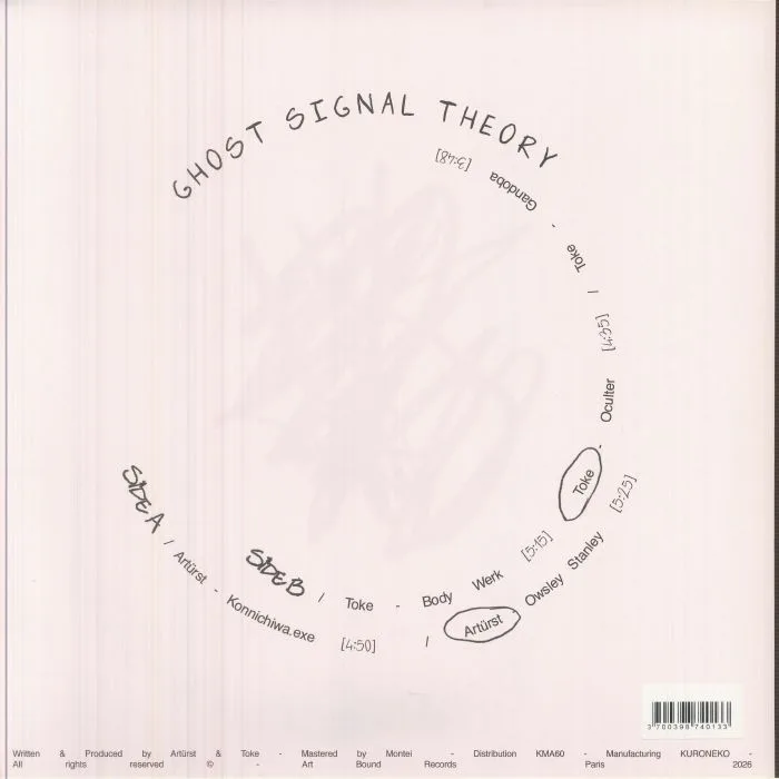 Back cover — ARTURST / TOKE — Ghost Signal Theory