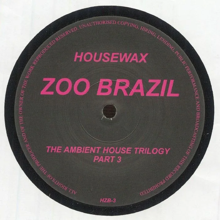 Front cover — ZOO BRAZIL — The Ambient House Trilogy Part 3